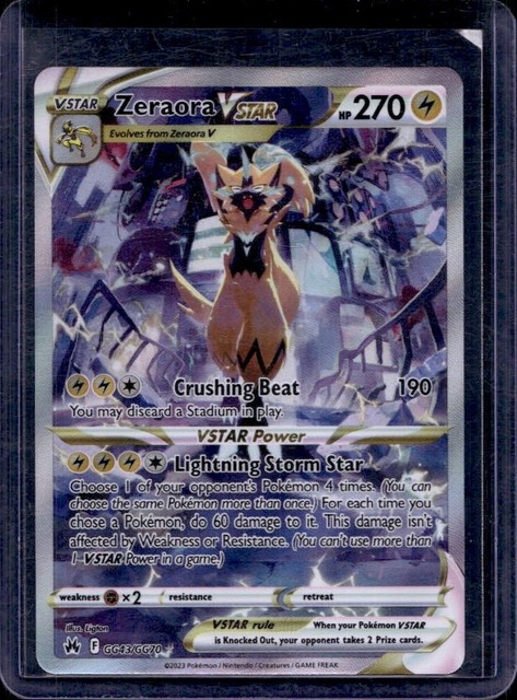 Zeraora VSTAR (Crown Zenith: Galarian Gallery)