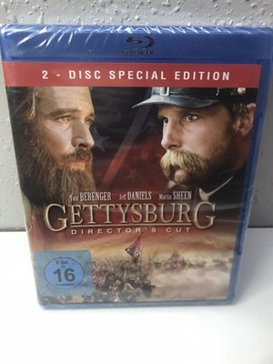 Gettysburg (Blu-ray) 2 Disc Set NEW SEALED GERMAN IMPORT