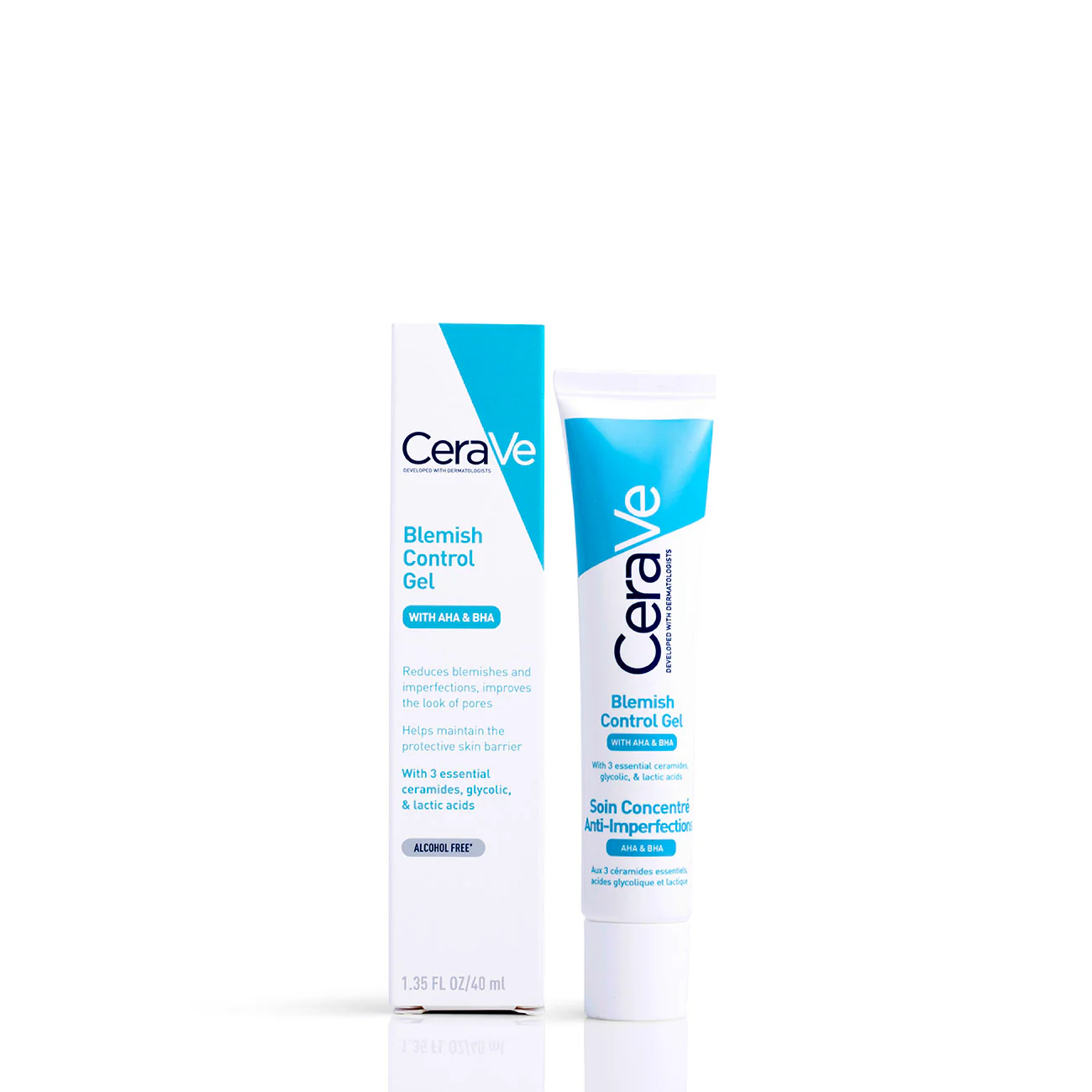 CERAVE | Blemish Control Gel | With AHA & BHA | Alcohol Free | 40ml