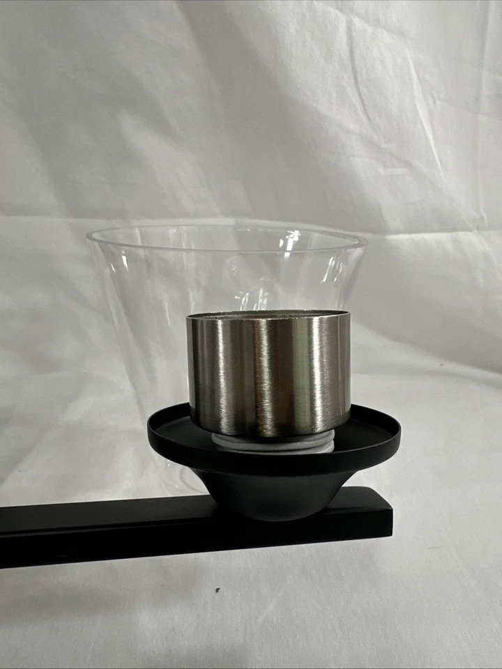 NEW ARTCRAFT AC11143 WHEATON 3-LIGHT WALL LIGHT - BLACK & BRUSHED NICKEL - Image 4 of 4