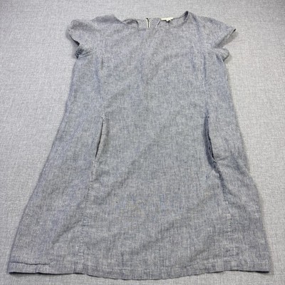 Eileen Fisher Hemp Organic Cotton Dress Women Medium Gray Shift Short Cap Sleeve | eBay Eileen Fisher Hemp Organic Cotton Dress Women Medium Gray Shift Short Cap Sleeve | eBay