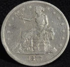1877 S United States Trade One Dollar Silver S$1 Coin -I