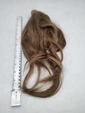 Echthaar Zopf 30cm Hellbraun Haarverlängerung Realschneidehaar Extensions 70 gr.