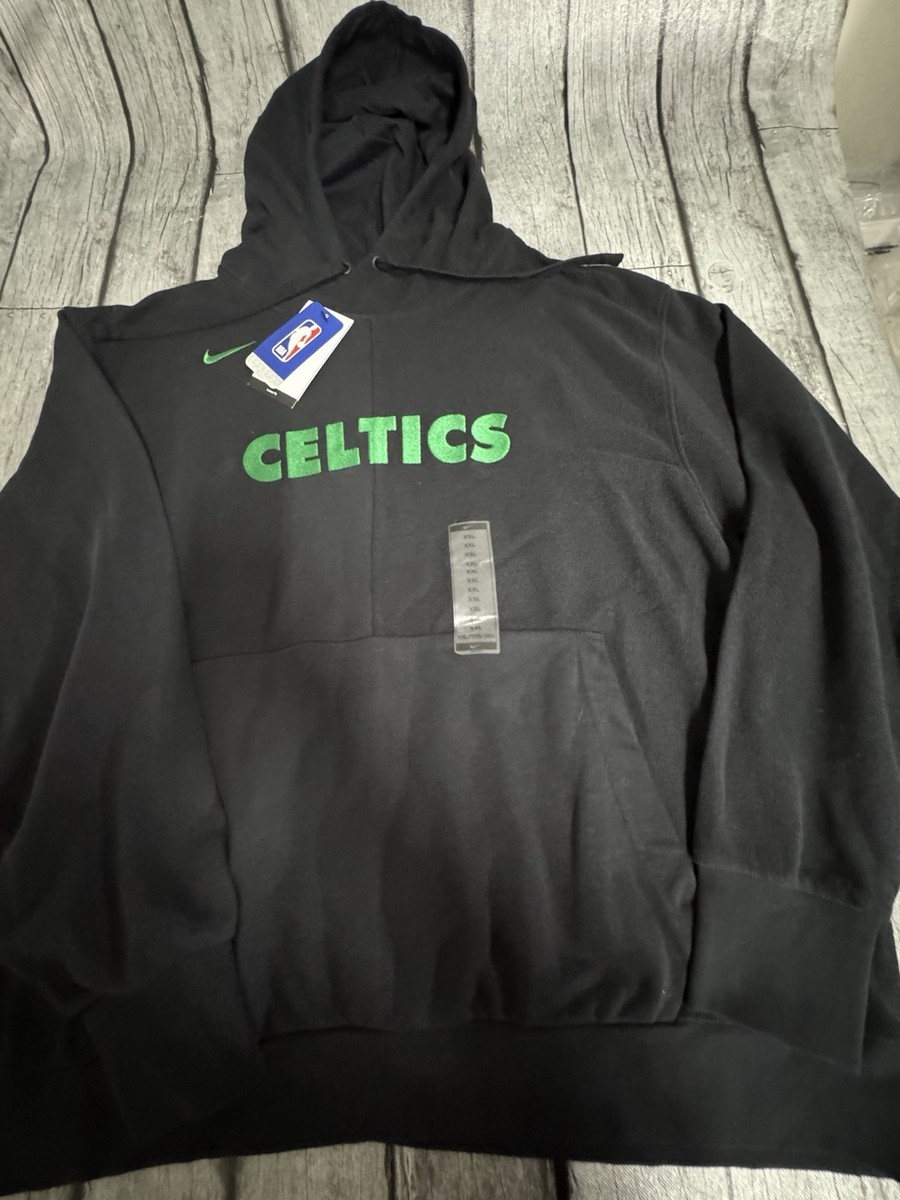 NWT Men's Nike Boston Celtics Hoodie XXL 2XL Black French Terry