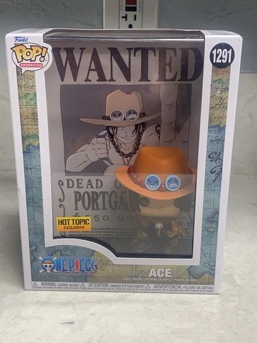 Funko Pop! One Piece Ace Wanted Poster Vinyl Figure #1291 - Hot Topic Exclusive