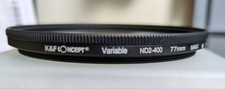 K F CONCEPT ND2-400 Variable ND Filter 77mm Adjustable Light Reduction