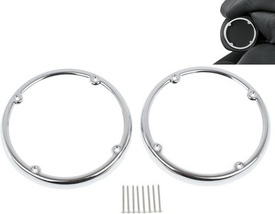 Motorcycle Chrome Speaker Trim Fit for Harley Electra Glide Ultra Limited Tri...
