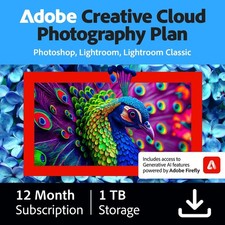 Adobe Creative Cloud Photography Plan with 1TB