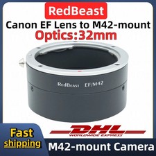 Canon EF lens to M42 1 thread industrial camera adapter Canon EF to M42-mount