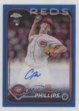 2024 Topps Chrome Update Blue Refractor /150 Connor Phillips #AC-CP Auto 1g0v