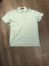 Polo Ralph Lauren Men's Light Blue Solid Polo Shirt S Short Sleeve Pocket