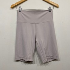 TNA Aritzia Atmosphere High Rise Biker Shorts Cream Purple Size M