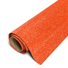 Glitter HTV 20x12 Inch Sheet Ember Orange Iron On Heat Transfer Vinyl Craft