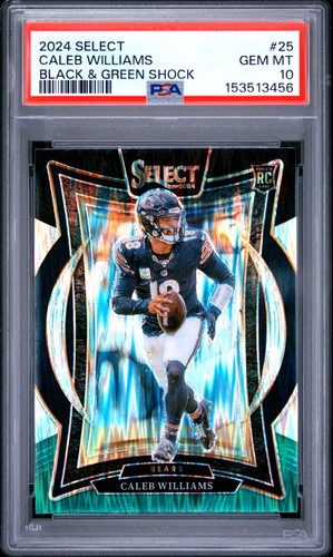 2024 Caleb Williams [Black Green Prizm Shock] #25