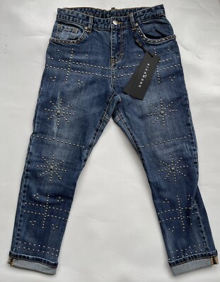 Neu John Richmond James Brown Junior Mädchen Jeans 12 Jahre