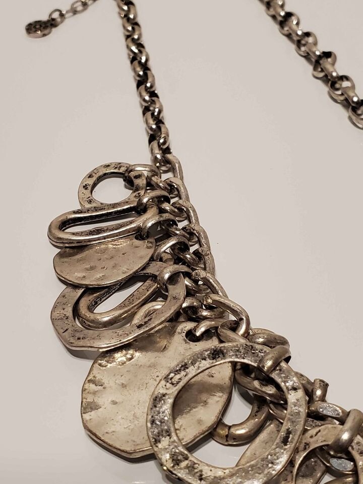 Ruby Rd. Silver hammered design multiple shape da… - image 6