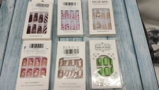 Set Of 6! Press On Nails, Resauble Nails, Natural Delicate&Comfortable