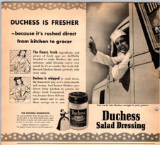 1941 Print Ad Duchess Salad Dressing Rushed Direct from Kitchen to Grocer Truck