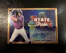 2021 Leaf Metal Draft State Pride Auto Benny Montgomery 1/1 GOLD MOJO Rockies