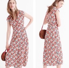 J. Crew Mercantile Midi Floral Wrap Dress Size XS
