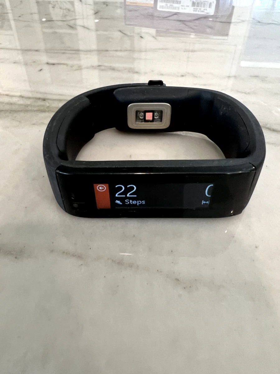 Microsoft 1619 Unisex Black Band Wearable Tech Fitness Activity Tracker-  Size sm | eBay