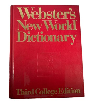 Vintage Websters New World Dictionary 3rd College Edition 1988 Print Book