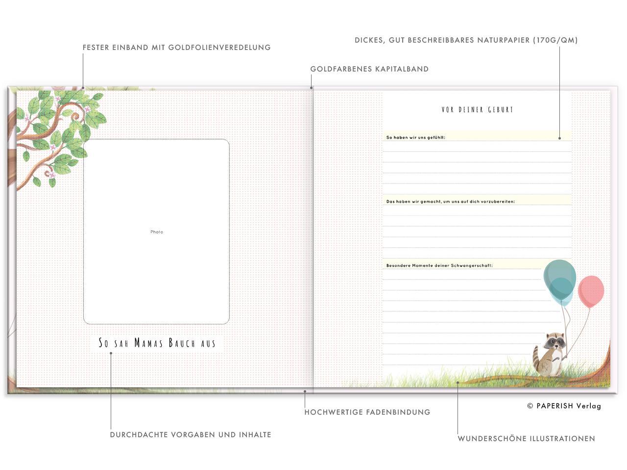 Thumbnail - Babyalbum - Unser Erstes Gemeinsames Jahr (rosé), Pia Loewe