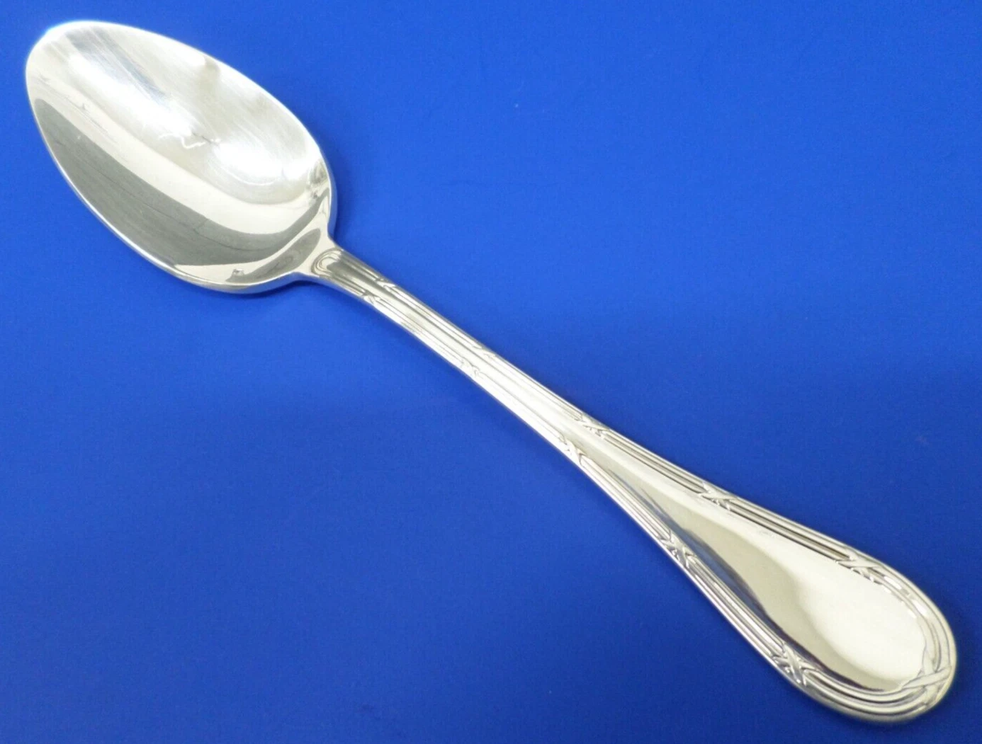 Christofle Hotel PASTORALE Silverplate Glossy Outline X's TABLE SERVING SPOON