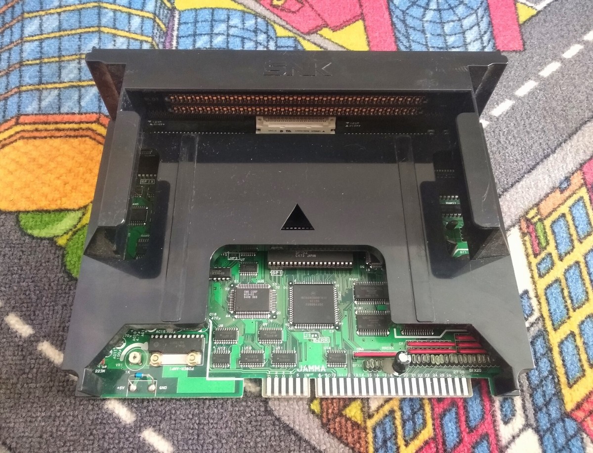 NEO GEO SNK MVS Motherboard MV1FZ + Samurai showdown + Fatal fury