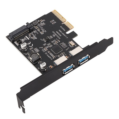 USB3.1 Expansion Card PCI-E 2X 4X 8X 16X Type-C Type-A ASMedia ASM3142 for Win - Zdjęcie 8 z 11