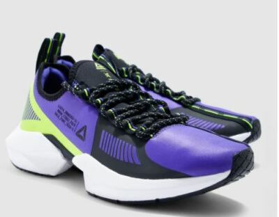 Reebok Sole FuryTS Purple & Neon Lime Running Shoes Inspired By 90\'s Aesthetics Buy Reebok Sole Fury TS  main image 4