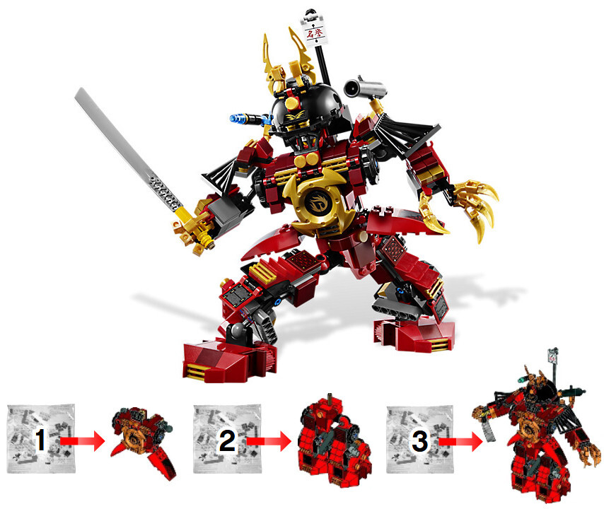 LEGO 9448 Samurai Mech: mech only (NEW, NEVER BUILT) Ninjago Rise