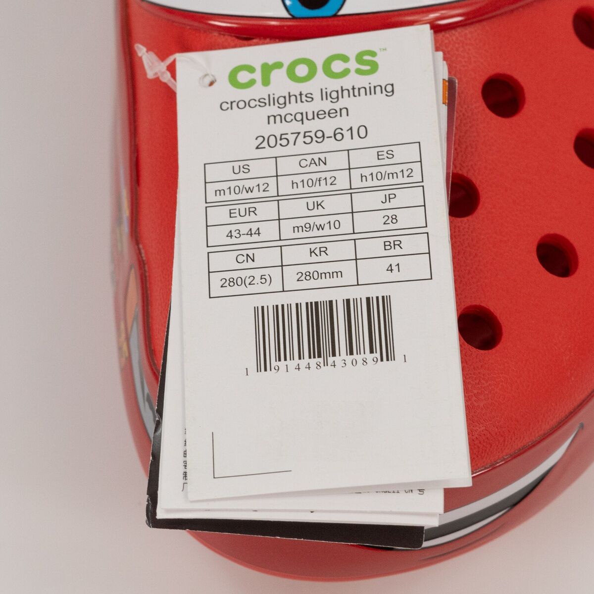 Crocs Classic Clog Lightning McQueen Men's - 205759-610 - US