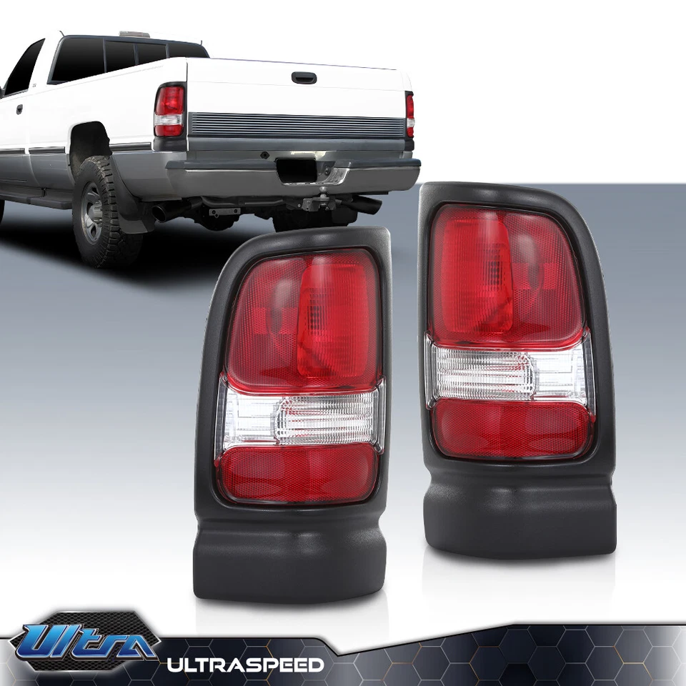 Par de luces traseras aptas para camioneta Dodge Ram 1500 2500 3500 1994-2001 02 Foto 2 de 4