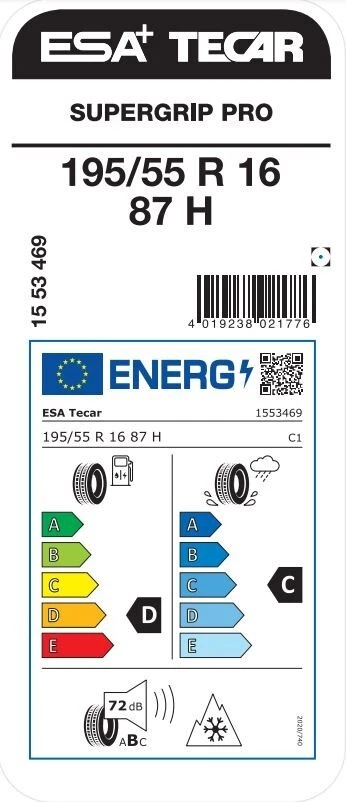 [NEU] Tecar SuperGrip Pro 195/55R16 87H M+S Winterreifen - Bild 4 von 4