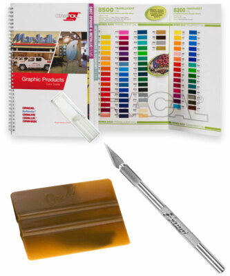 #ad #ad ORACAL Color Guide Chart Booklet Hobby Weeding Knife Squeegee KIT Signshop $19.99
