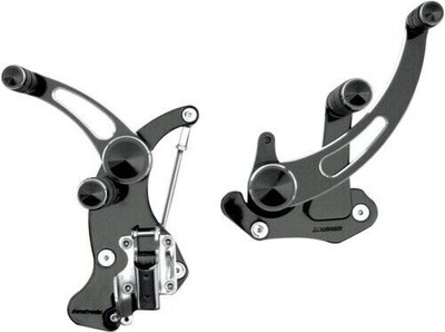 Accutronix Forward Controls Schlitz Nacht Serie - Plus 6in Schwarz Eloxiert