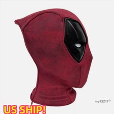 IN US Deadpool Wade Wilson Cosplay Mask Full Face Shell Helmet Halloween Unisex