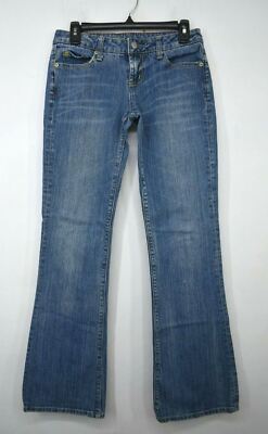 American Eagle Womens Blue Bootcut Comfort Fit 5-Pocket Cotton Denim Jeans 2R