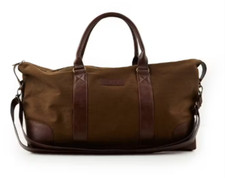 Barbour Large Brown Cotton Gym Travel Weekend Duffle Bag **New In Pack**
