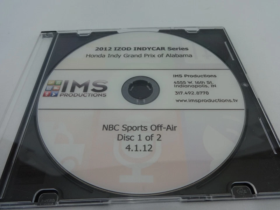 Honda Indy Grand Prix of Alabama 2012 DVD de carrera completa IMS Productions IndyCar Foto 2 de 4