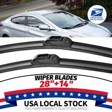 Pair 2814 Front Windscreen Wiper Blades All Season For 2014-2018 Kia Forte
