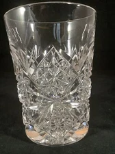 Vintage Antique American Brilliant Cut Clear Glass 4” Tumbler