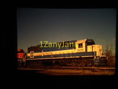 14309 VINTAGE Train Engine Photo 35mm Slide EMD 9059 SD60 DENVER CO DEC 19 99