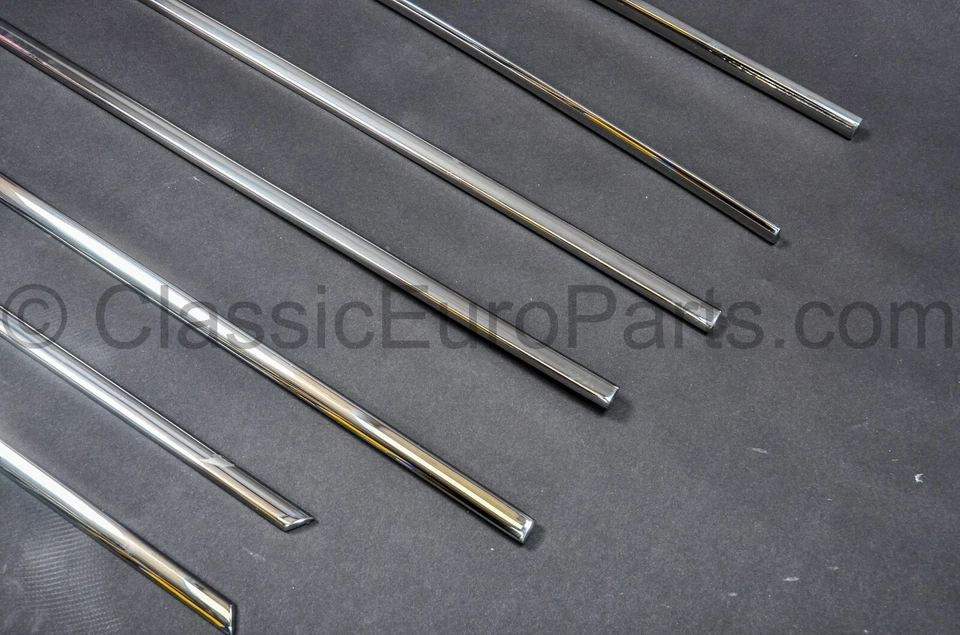 Juego de molduras de tiras de ribete de acero inoxidable línea de cinturón para BMW E10 1502 1602 2002 tii Foto 2 de 4