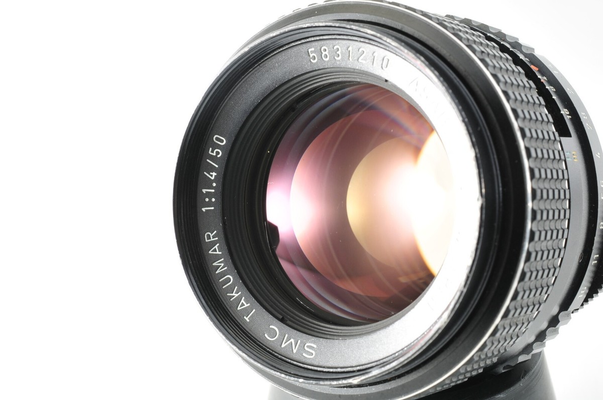 ★美品★ASAHI OPT. SMC TAKUMAR 50mm F1.4 Asahi Pentax SMC Takumar 50mm F1.4 MF Lens Free Shipping