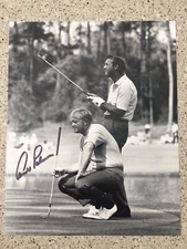 ARNOLD PAMER HAND SIGNED AUTOGRAPHED 8X10 WITH JACK NICKLAUS GOLDEN BEAR
