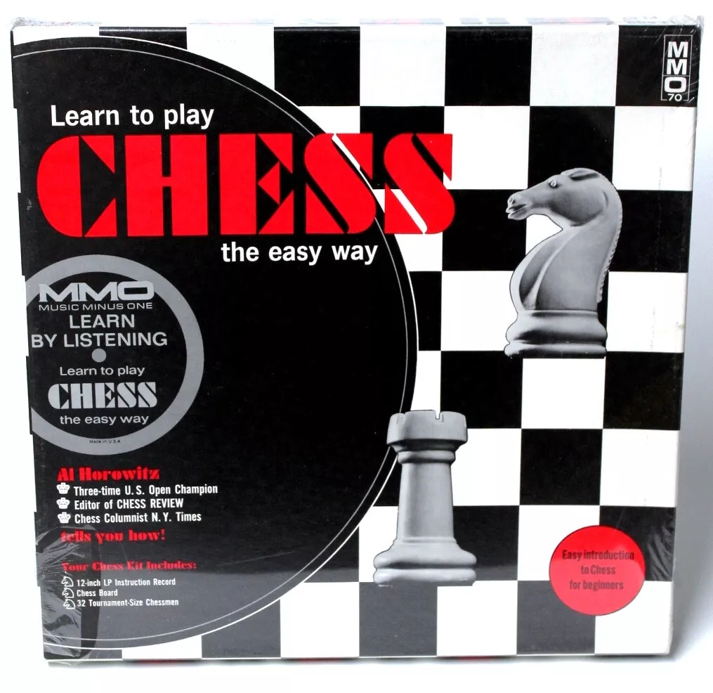 LEARN TO PLAY CHESS THE EASY WAY: Chess Set with Board and Instructional  Record