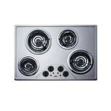 Summit Appliance Electric Cooktop 19.5 " D x 29.38" H Stainless Steel Indicator