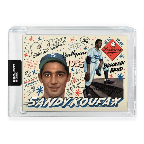Topps PROJECT 2020 Card 204 - 1955 Sandy Koufax by Sophia Chang